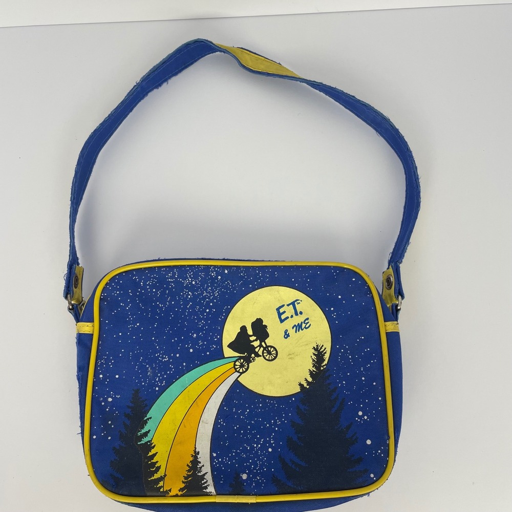 Vintage 1982 E.T & Me Shoulder Bag Purse Universal Studios Star Tote Taiwan80s